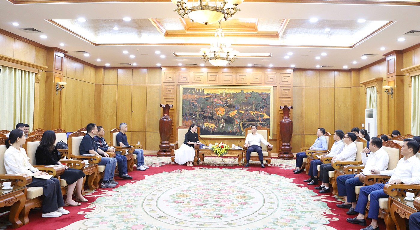 Toàn cảnh buổi tiếp.